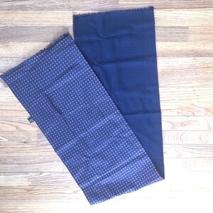 Men’s Wool Saldorini Scarf Navy Blue